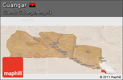 Satellite Panoramic Map of Cuangar, lighten