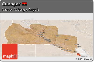 Satellite Panoramic Map of Cuangar, lighten