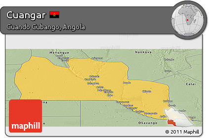 Savanna Style Panoramic Map of Cuangar
