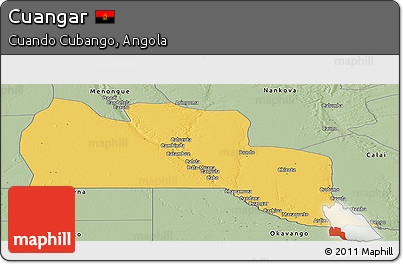 Savanna Style Panoramic Map of Cuangar