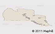 Shaded Relief Panoramic Map of Cuangar, cropped outside