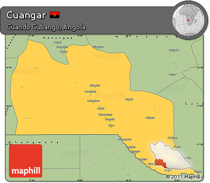 Savanna Style Simple Map of Cuangar