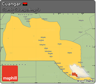Savanna Style Simple Map of Cuangar