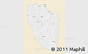 Classic Style 3D Map of Cuchi, single color outside