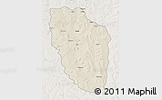 Shaded Relief 3D Map of Cuchi, lighten
