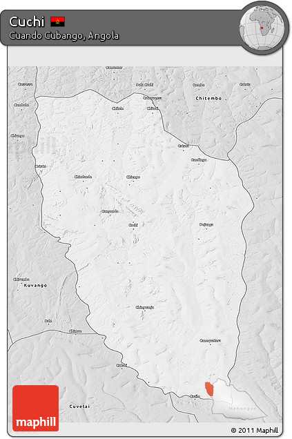 Silver Style 3D Map of Cuchi