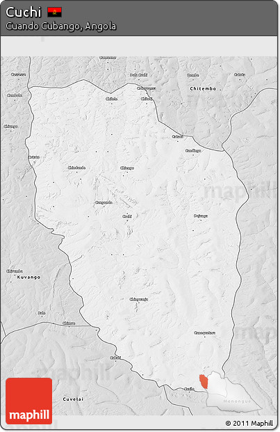 Silver Style 3D Map of Cuchi