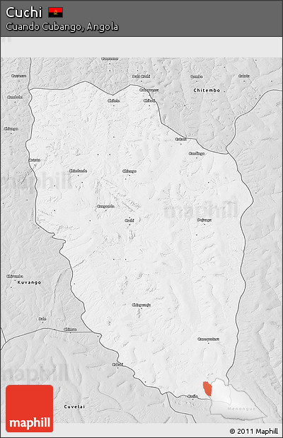 Silver Style 3D Map of Cuchi