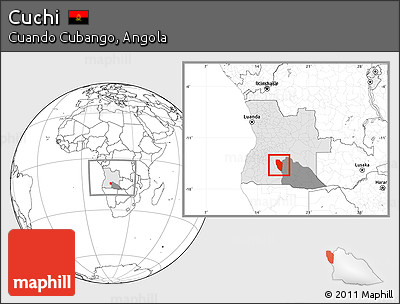 Blank Location Map of Cuchi, highlighted country, highlighted parent region, within the entire country