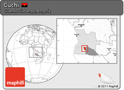 Blank Location Map of Cuchi, highlighted country, highlighted parent region, within the entire country