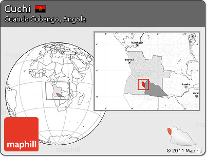 Blank Location Map of Cuchi, highlighted country, highlighted parent region, within the entire country