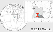 Blank Location Map of Cuchi, highlighted country, highlighted parent region, within the entire country