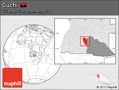 Blank Location Map of Cuchi, highlighted country, highlighted parent region