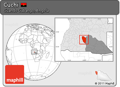 Blank Location Map of Cuchi, highlighted country, highlighted parent region