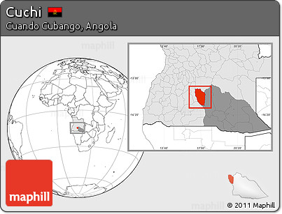 Blank Location Map of Cuchi, highlighted country, highlighted parent region