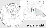 Blank Location Map of Cuchi, highlighted parent region