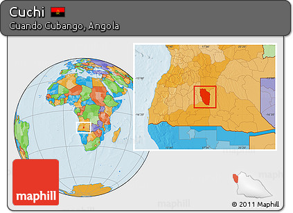 Political Location Map of Cuchi