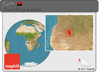 Satellite Location Map of Cuchi