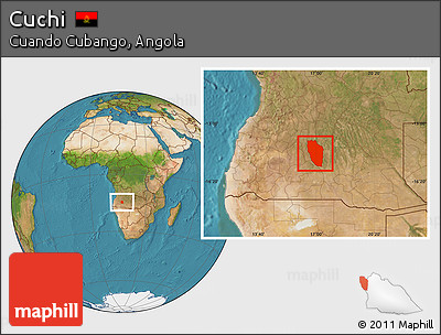 Satellite Location Map of Cuchi