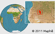 Satellite Location Map of Cuchi