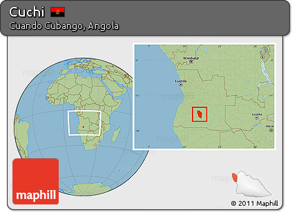 Savanna Style Location Map of Cuchi, within the entire country