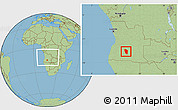 Savanna Style Location Map of Cuchi, within the entire country