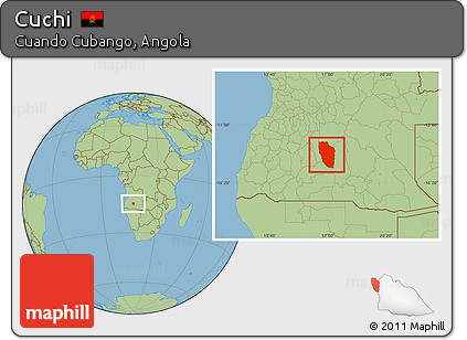 Savanna Style Location Map of Cuchi