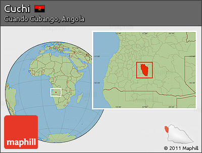 Savanna Style Location Map of Cuchi