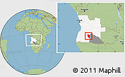 Savanna Style Location Map of Cuchi, highlighted country, highlighted parent region, within the entire country