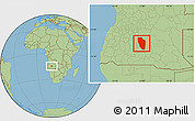 Savanna Style Location Map of Cuchi