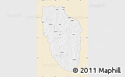 Classic Style Map of Cuchi, single color outside