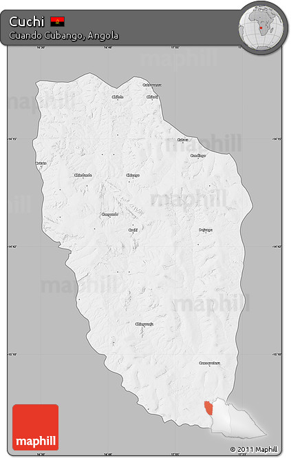 Gray Map of Cuchi, single color outside