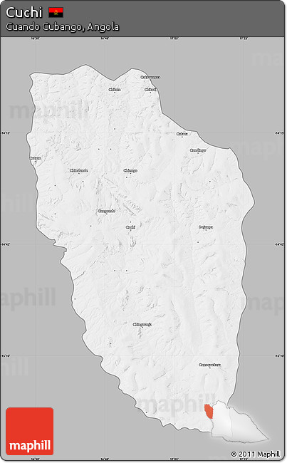 Gray Map of Cuchi, single color outside