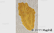 Physical Map of Cuchi, lighten, semi-desaturated