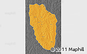 Political Map of Cuchi, darken, desaturated