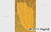 Political Map of Cuchi, physical outside