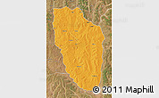 Political Map of Cuchi, satellite outside