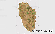 Satellite Map of Cuchi, cropped outside