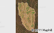 Satellite Map of Cuchi, darken