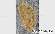 Satellite Map of Cuchi, desaturated