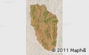 Satellite Map of Cuchi, lighten