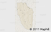 Shaded Relief Map of Cuchi, lighten
