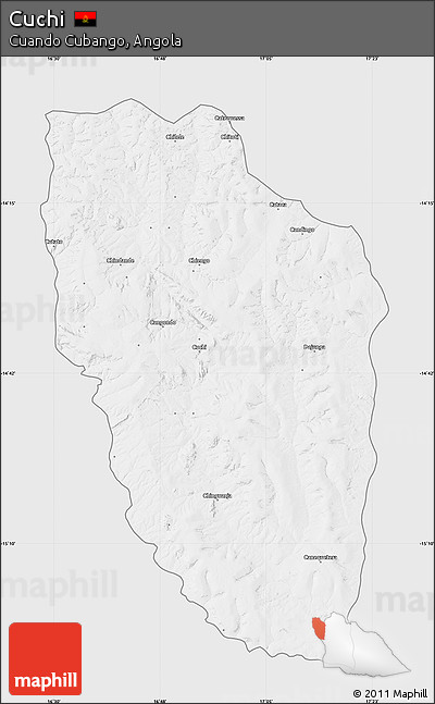 Silver Style Map of Cuchi, single color outside