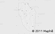 Silver Style Map of Cuchi, single color outside