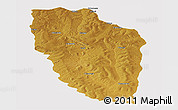 Physical Panoramic Map of Cuchi, cropped outside