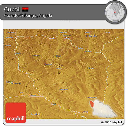 Physical Panoramic Map of Cuchi