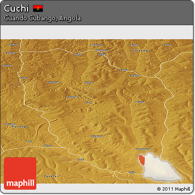 Physical Panoramic Map of Cuchi