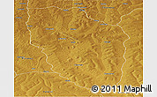 Physical Panoramic Map of Cuchi