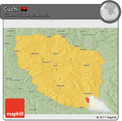 Savanna Style Panoramic Map of Cuchi