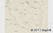 Shaded Relief Panoramic Map of Cuchi